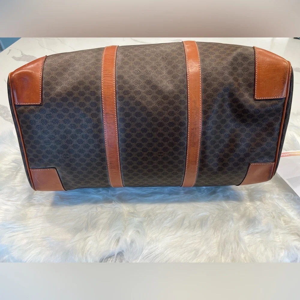 🔥Vintage Céline Macadam Travel Duffle – Pristine, Authenticated, Collector’s Gem - Picture 5 of 14